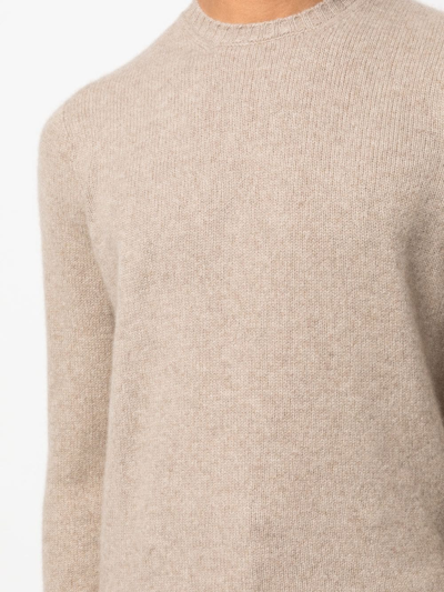 Drumohr Crew-neck Cashmere Jumper In Neutrals