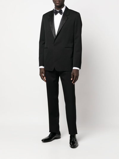 Jil Sander Black Single-breasted Wool Suit In Black