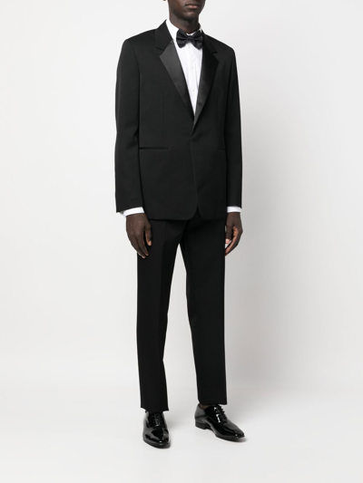 Jil Sander Black Single-breasted Wool Suit In Black
