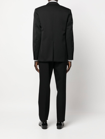 Jil Sander Black Single-breasted Wool Suit In Black