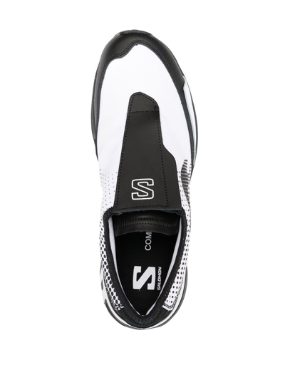Shop Comme Des Garçons X Salomon Logo-print Low-top Sneakers In Weiss