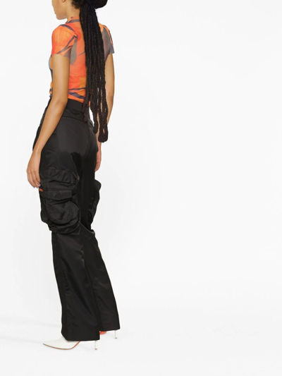 HERON PRESTON EX-RAY LOGO PATCH CARGO TROUSERS 