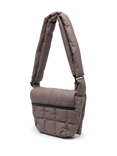 Shop Veecollective Padded Crossbody Bag In Grau