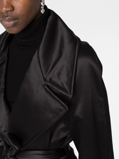 Saint Laurent Notched-lapel Single-breasted Coat In Black