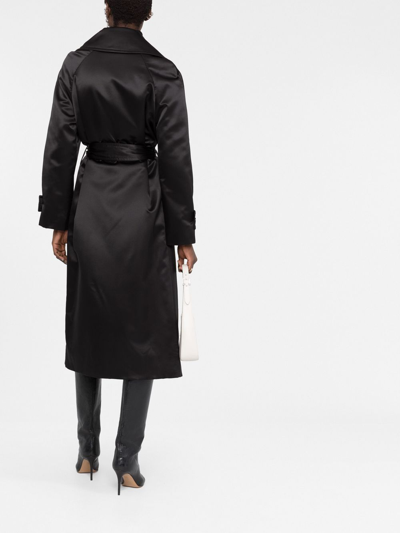 Saint Laurent Notched-lapel Single-breasted Coat In Black