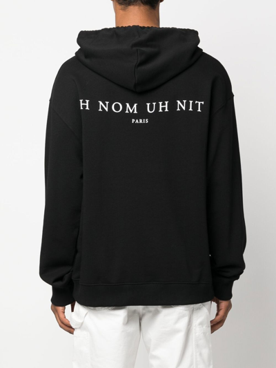 Shop Ih Nom Uh Nit Logo Print Hoodie In Schwarz