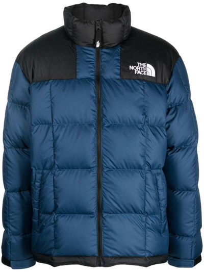 The North Face Padded Logo-embroidered Jacket In Blu | ModeSens
