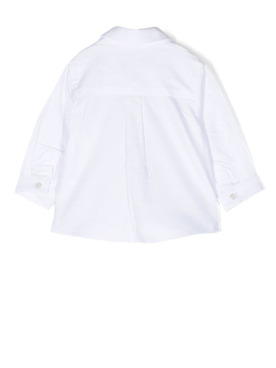 Shop Tartine Et Chocolat Logo-embroidered Shirt In Weiss