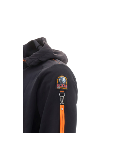 Parajumpers Electra Logo-print Fleece Hoodie In Black