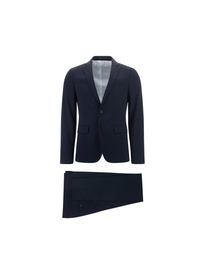 Shop Dsquared2 Suit In Blue Navy
