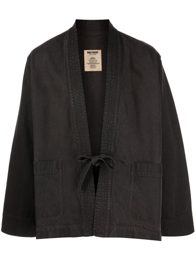 Shop Uma Wang Men Jester Jacket In Uw906 Black/brown