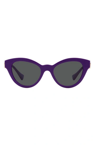 Shop Versace 52mm Cat Eye Sunglasses In Purple