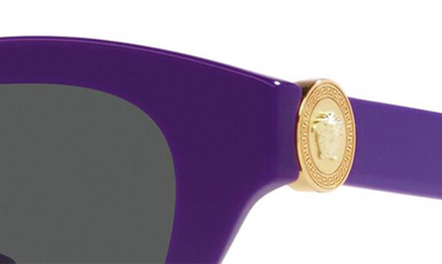 Shop Versace 52mm Cat Eye Sunglasses In Purple