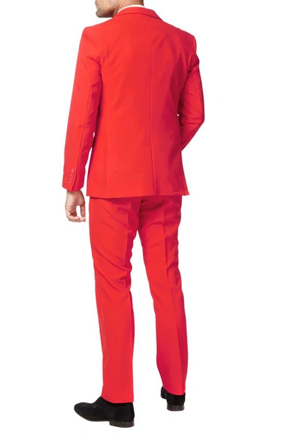 Opposuits Opposuit 'red Devil' Trim Fit Two-piece Suit With Tie In Medium Red
