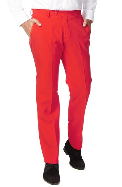 Opposuits Opposuit 'red Devil' Trim Fit Two-piece Suit With Tie In Medium Red