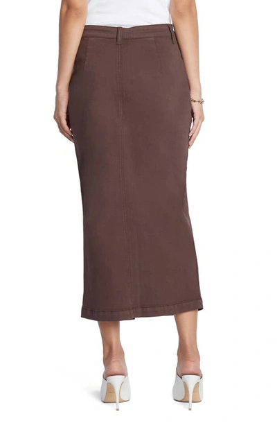 Shop Wash Lab Denim Carin Denim Maxi Skirt In Cocoa