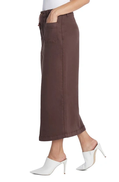 Wash Lab Denim Carin Denim Maxi Skirt In Cocoa
