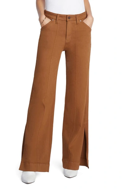 Shop Wash Lab Denim Relaxed Straight Leg Jeans In Rust
