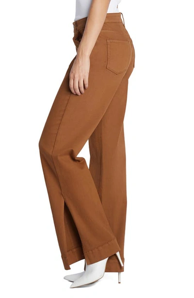 Shop Wash Lab Denim Relaxed Straight Leg Jeans In Rust
