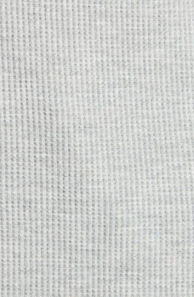 Caslon Waffle Knit Organic Cotton Blend Henley Top In Grey Heather