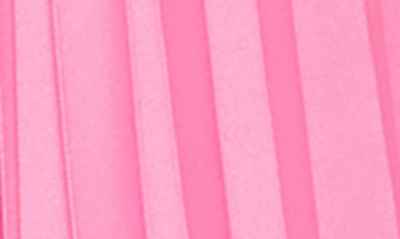 Shop Ieena For Mac Duggal Pleated Satin Wide Leg Jumpsuit In Pink