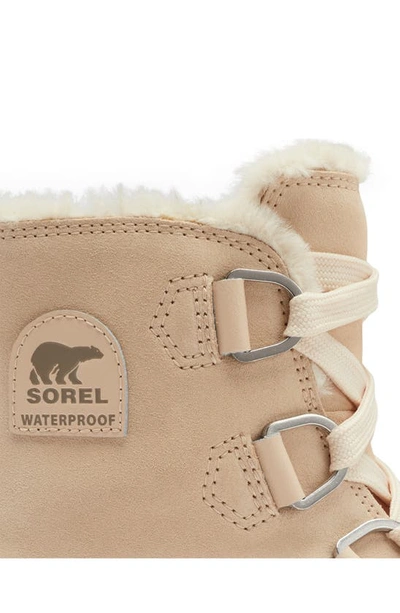 Shop Sorel Tivoli Iv Waterproof Winter Boot In Nova Sand Chalk