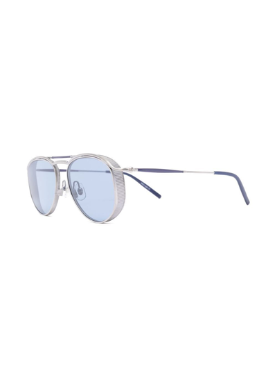 Shop Matsuda M3122 Pilot-frame Sunglasses In Silver
