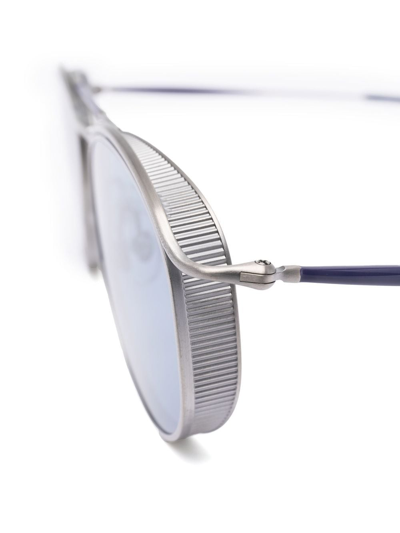 Shop Matsuda M3122 Pilot-frame Sunglasses In Silver