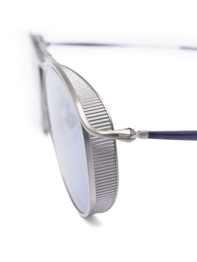 Matsuda M3122 Pilot-frame Sunglasses In Silver