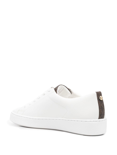 Michael Michael Kors Keaton Monogram-panel Sneakers In Braun