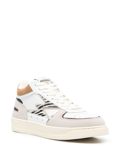 Shop Moa Master Of Arts Ani Hi-top Sneakers In Weiss