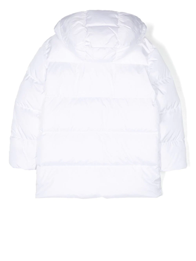 Dsquared2 Chest Logo-print Padded Jacket In White