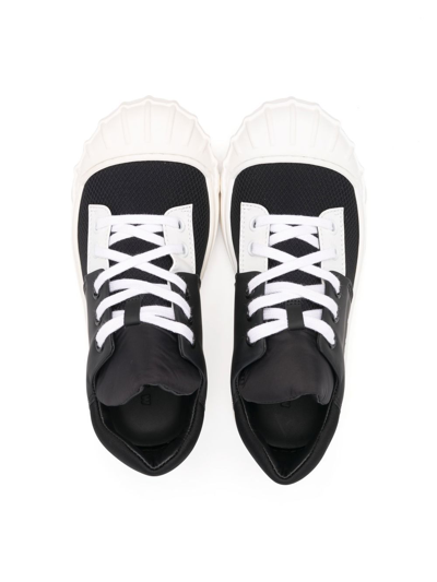 Shop Marni Logo-print Lace-up Sneakers In Black