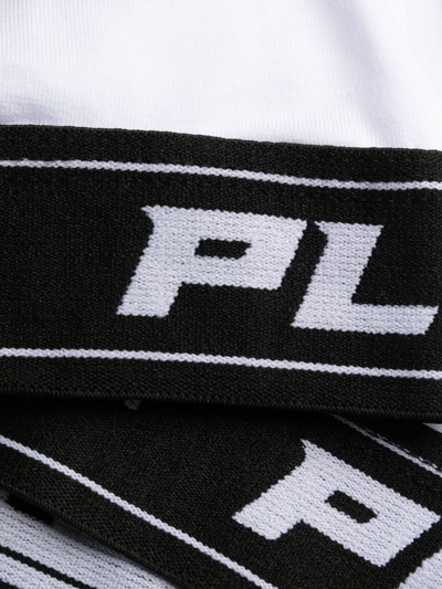 Shop Philipp Plein Logo-underband Sports Bralette In White