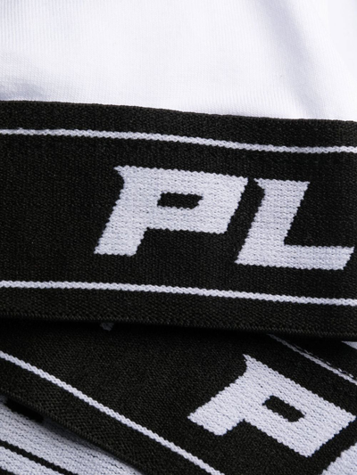 Philipp Plein Logo-underband Sports Bralette In White