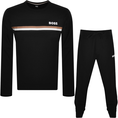 Shop Boss Business Boss Bodywear Lounge Tracksuit Black