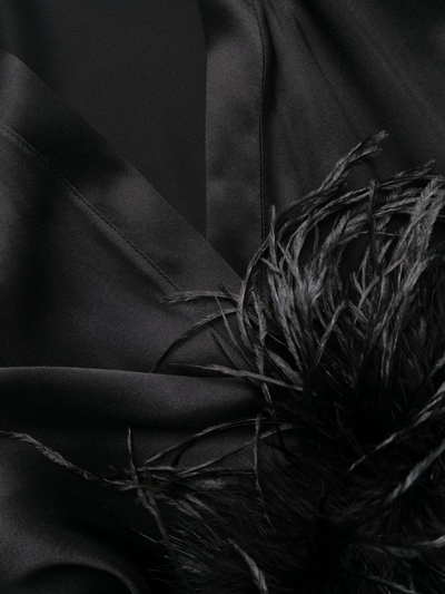 Shop Gilda & Pearl Camille Long Robe In Black