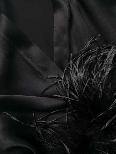 Gilda & Pearl Camille Long Robe In Black