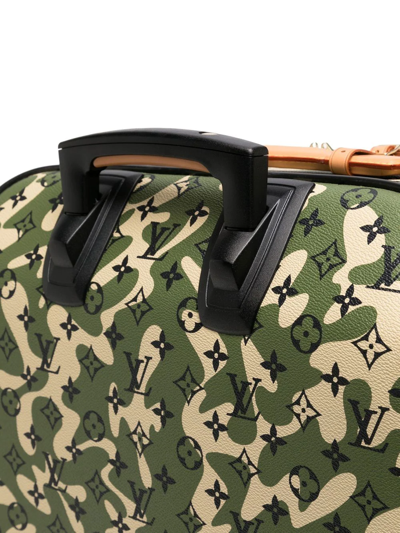 Pre-owned Louis Vuitton 2008  Monogram Camouflage Pegase 60 Suitcase In Green