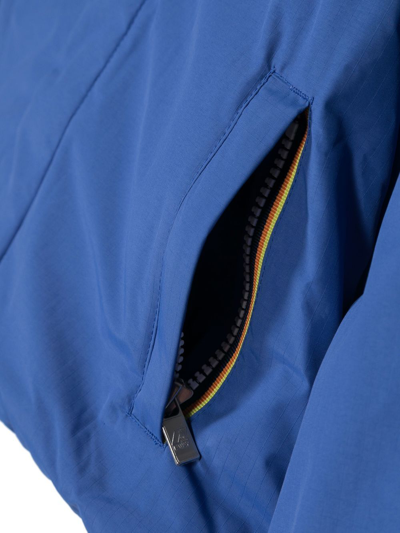 Shop K-way Hooded Padded Jacket In Blue