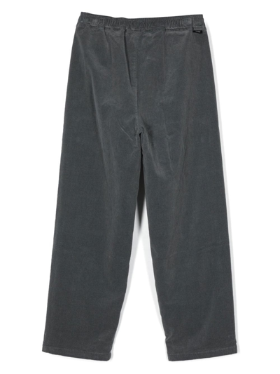 Shop Aspesi Straight-leg Corduroy Trousers In Grey
