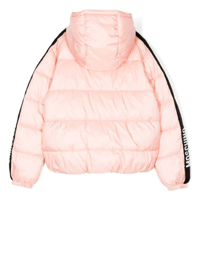 Shop Moschino Chest Toy-bear Detail Jacket In Pink