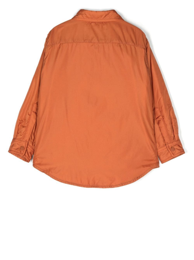 Shop Aspesi Iconic Lightweight Shirt Jacket In Orange