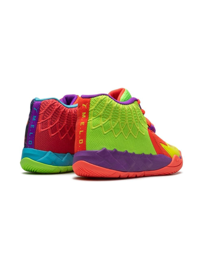 Shop Puma Mb.01 Be You Basketball Shoes In Green Gecko - Red Blast