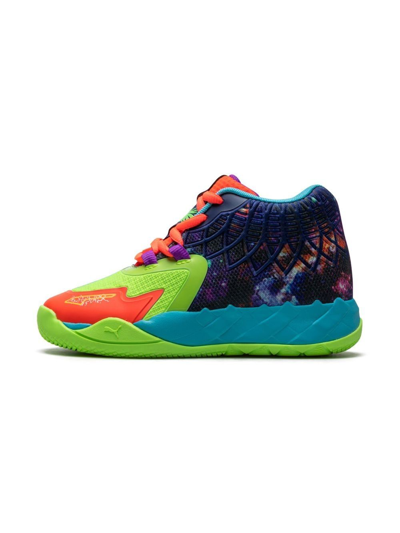 Shop Puma Mb.01 Be You Basketball Shoes In Green Gecko - Red Blast