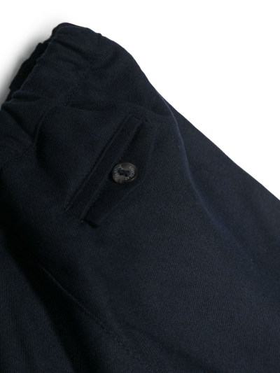 Shop Tartine Et Chocolat Tapered Cotton Trousers In Blue