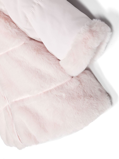 Shop Tartine Et Chocolat Faux-fur Padded Jacket In Pink