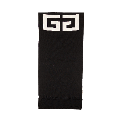 Pre-owned Givenchy Logo 4g Wool Scarf 'black/white'