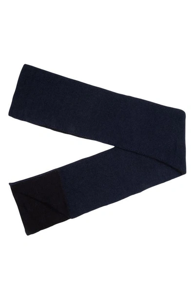 Shop Eugenia Kim Angora Blend Scarf In Navy/ Black