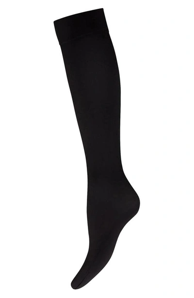 Shop Wolford Aurora Knee High Socks In Black